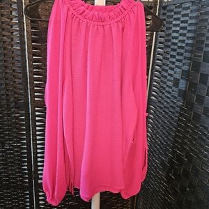 Vince Camuto Medium Long Sleeve Top Button Details